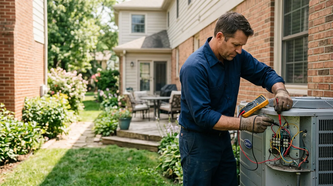 HVAC technician working near Jackson, OH
